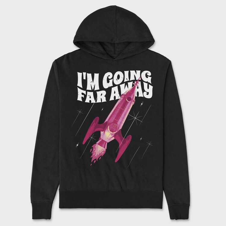 Going Far Away Rocket, Унисекс Мъжко Суичър