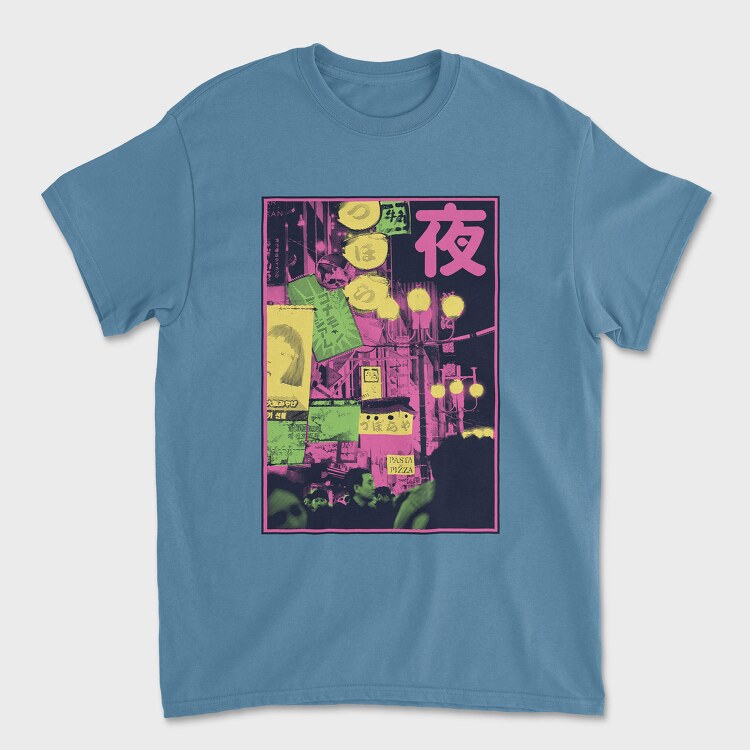 Waves Sunset, Unisex Men's T-Shirt