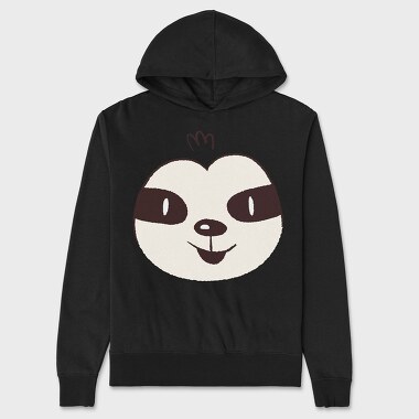 Sloth Face, Unisex Men's Hoodie