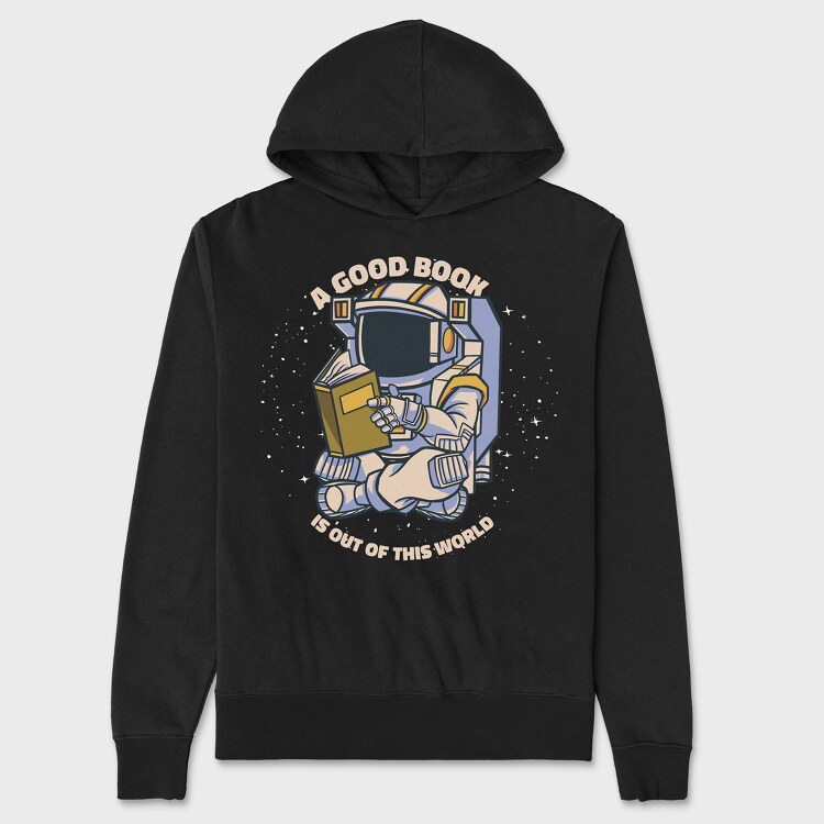 Good Book Astronaut, Unisex Men's Hoodie