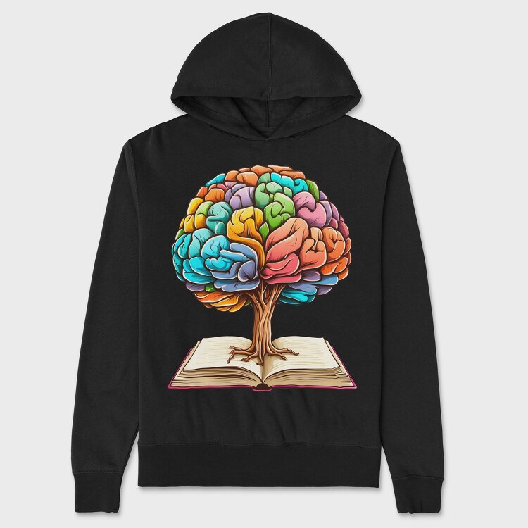 Brain Book, Unisex Men's Hoodie