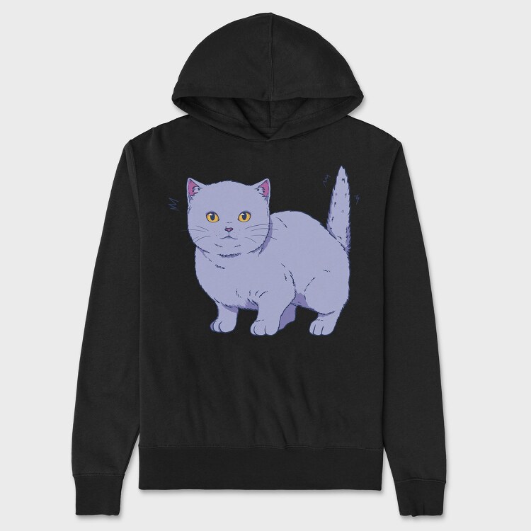 British Cat, Unisex Men's Hoodie