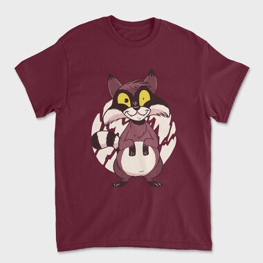 Racoon Cartoon, Unisex Men's T-Shirt