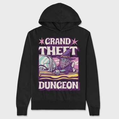 Унисекс Мъжко Суичър, Grand Theft Dungeon