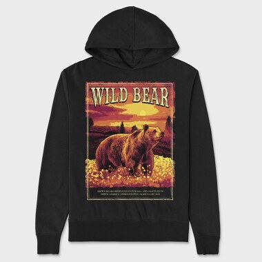 Wild Bear Forest, Unisex Men's Hoodie