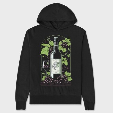 Wine, Unisex Men's Hoodie