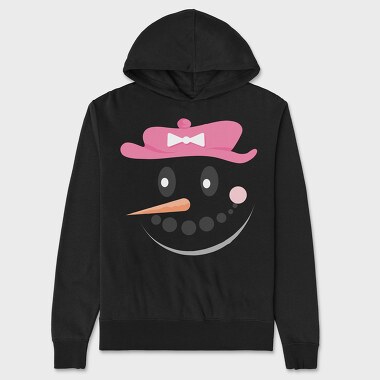Snow Man Face 4, Unisex Men's Hoodie