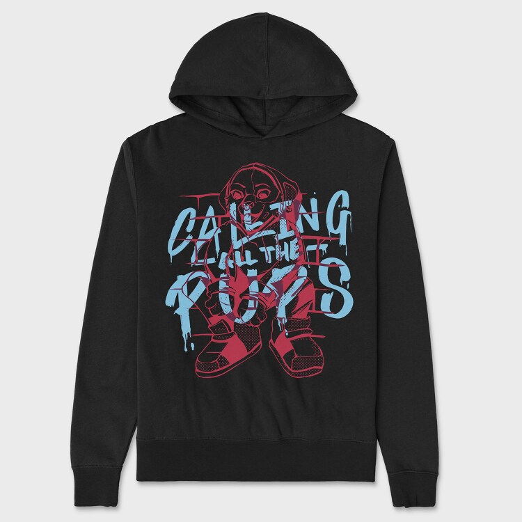 Calling All the Pups, Unisex Men's Hoodie