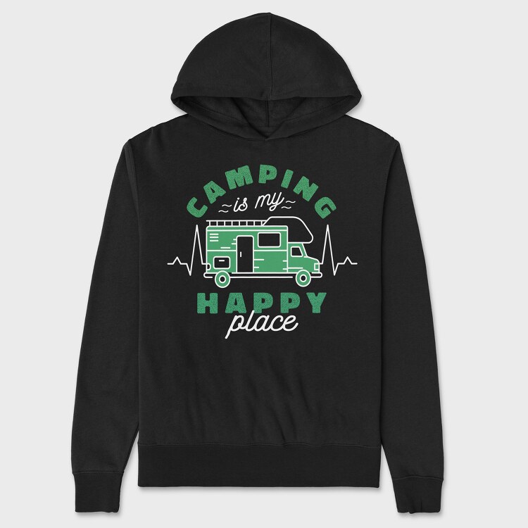 Camper Heartbeat, Unisex Men's Hoodie