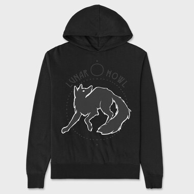 Lunar Howl, Unisex Men's Hoodie