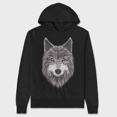 Wolf Portrait 1, Унисекс Мъжко Суичър