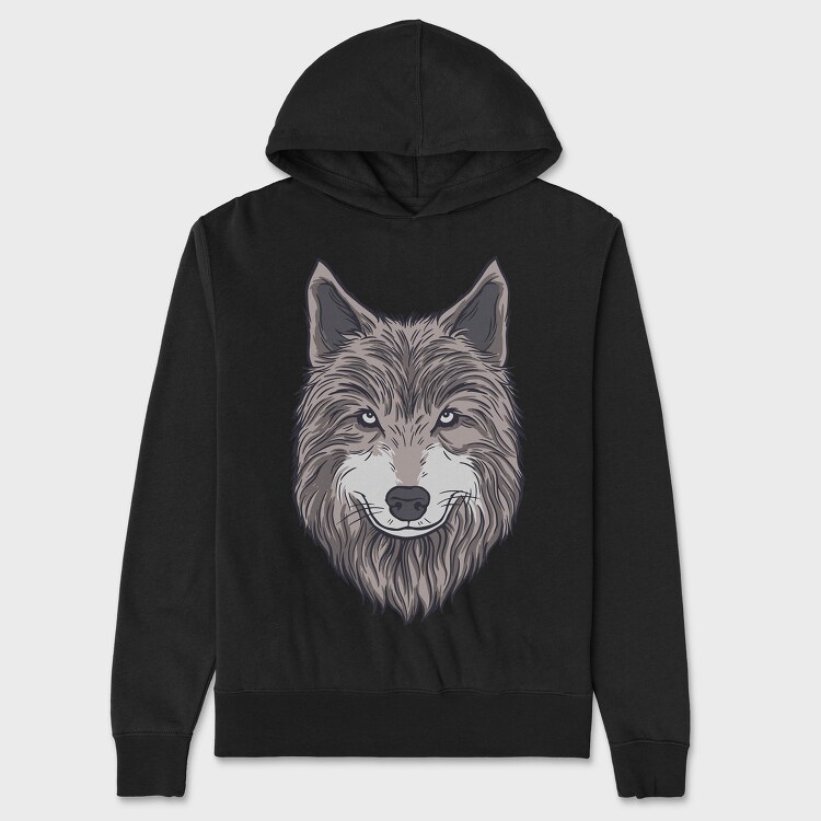 Wolf Portrait 1, Унисекс Мъжко Суичър