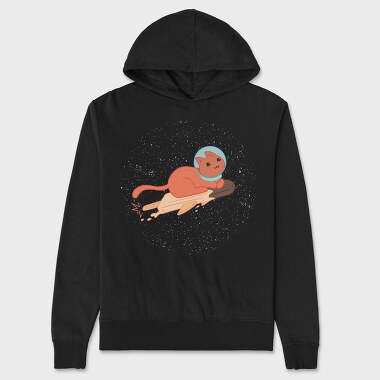 Space Ice Cream Cat, Unisex Men's Hoodie