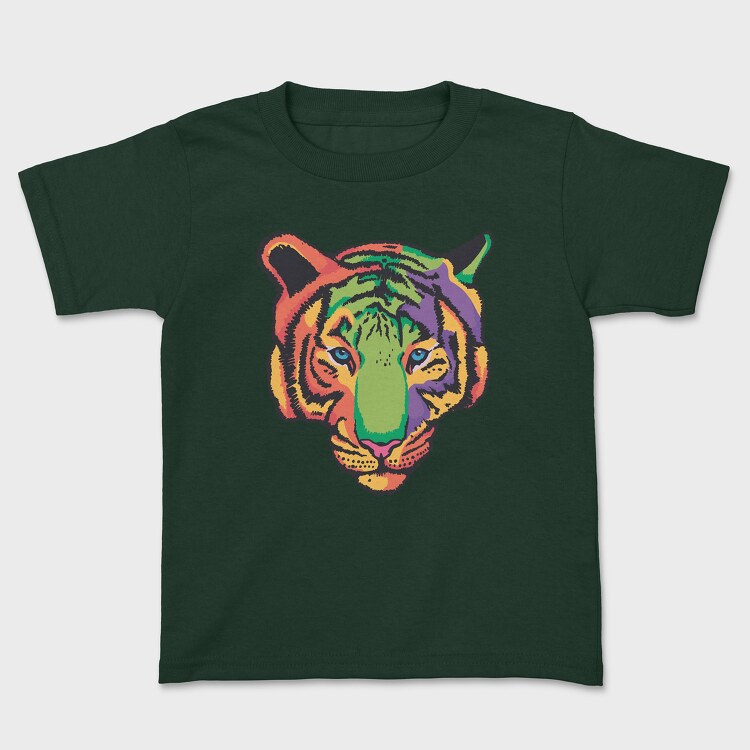 Colorful Tiger, Kids' T-Shirt