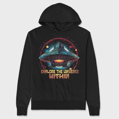Spacecship Universe Within, Unisex Men's Hoodie