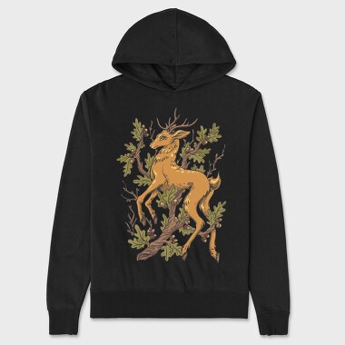 Deer Oak, Unisex Men's Hoodie