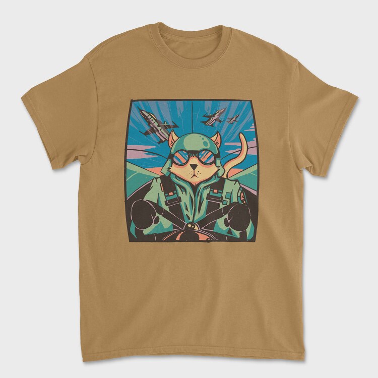 Sparrow Cherry Blossom, Unisex Men's T-Shirt