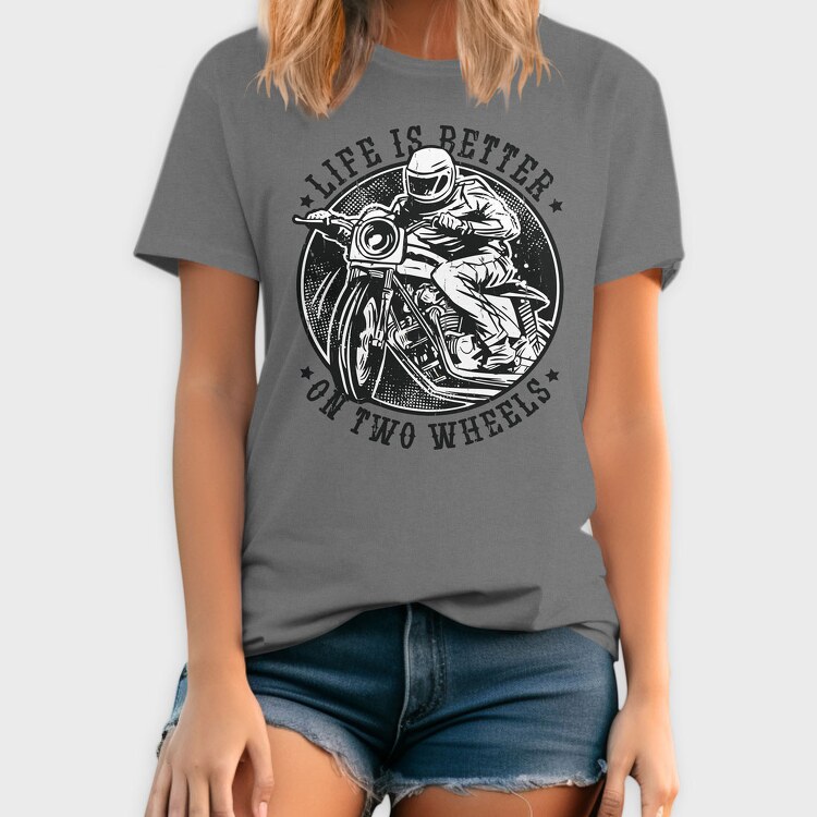 Wolf With Flowers, Women's T-Shirt