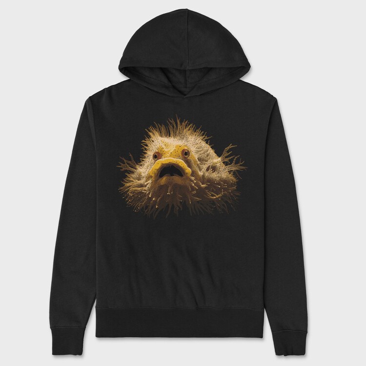 Hairyfish, Unisex Men's Hoodie