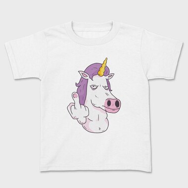 Middle Finger Unicorn, Kids' T-Shirt