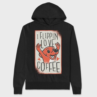 Dog Coffee, Unisex Men's Hoodie