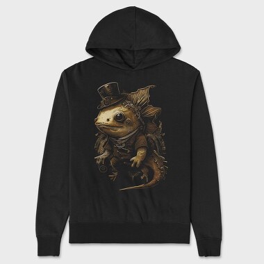 Steampunk Axolotl, Unisex Men's Hoodie