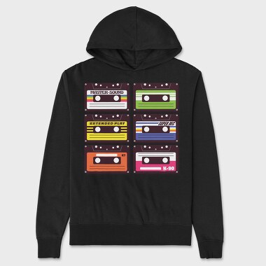 Cassettes, Unisex Men's Hoodie
