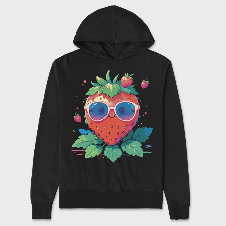 Strawbwerry Sunglasses, Unisex Men's Hoodie