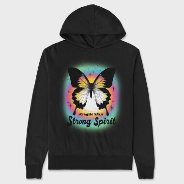 Strong Spirit Butterfly, Unisex Men's Hoodie