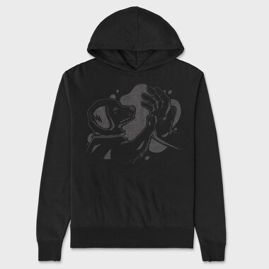 Hand Paw Dog, Unisex Men's Hoodie