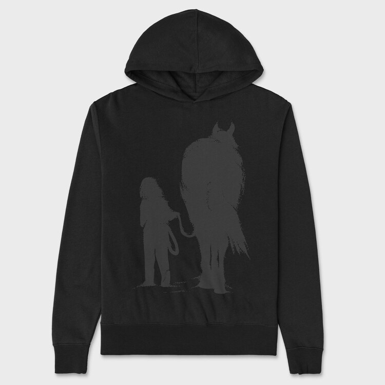 Girl And Horse, Унисекс Мъжко Суичър