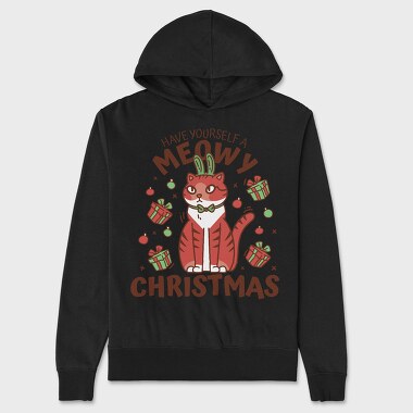 Meowy Christmas, Unisex Men's Hoodie