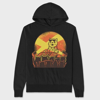 Cat Dj, Unisex Men's Hoodie