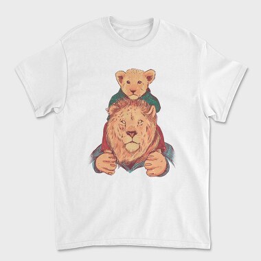 Father And Son Lion, Unisex Men's T-Shirt