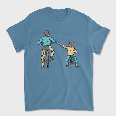 Father And Son Bikes, Unisex Men's T-Shirt