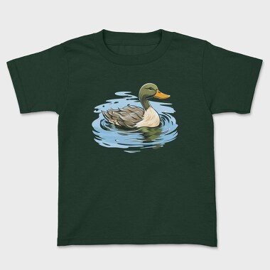 Duck on Water, Kids' T-Shirt