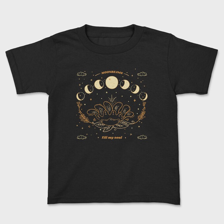 Moonbeams Fill My Soul, Kids' T-Shirt
