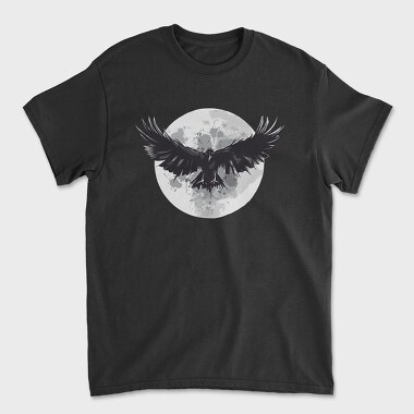 Raven Moon, Unisex Men's T-Shirt