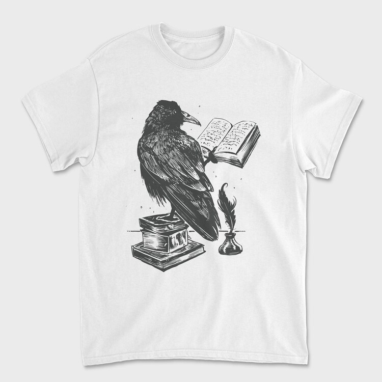 Raven Reading, Unisex Men's T-Shirt