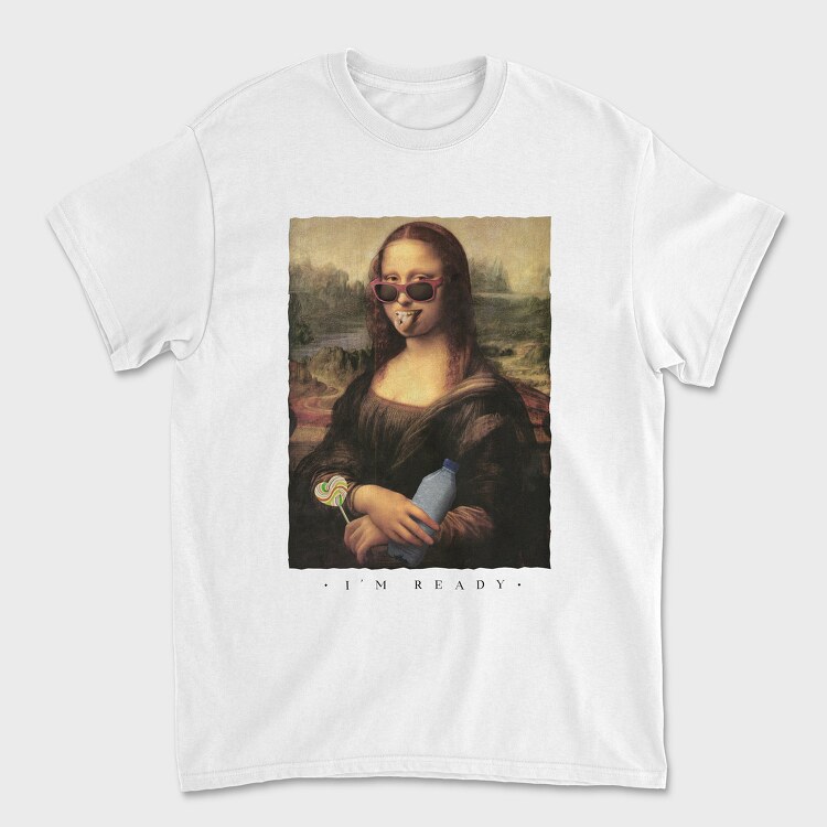 Ready Mona Lisa, Unisex Men's T-Shirt