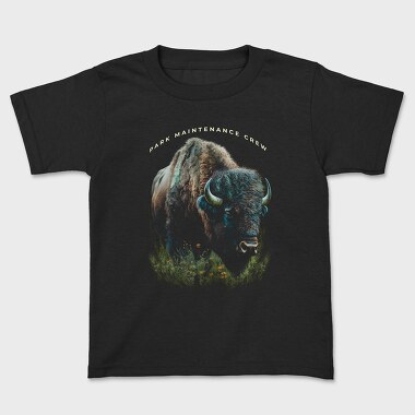 Realistic Bison, Kids' T-Shirt