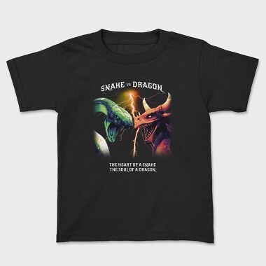Kids' T-Shirt, Realistic Dragon Snake