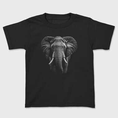 Realistic Elephant, Kids' T-Shirt