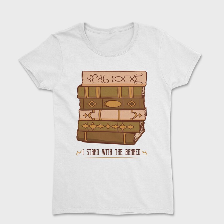 Retro Book Tower, Women's T-Shirt