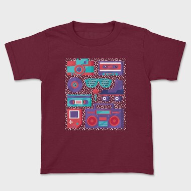 Retro Elements, Kids' T-Shirt