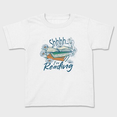Retro Flower Books, Kids' T-Shirt
