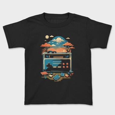 Retro Joystick Landscape, Детска Тениска