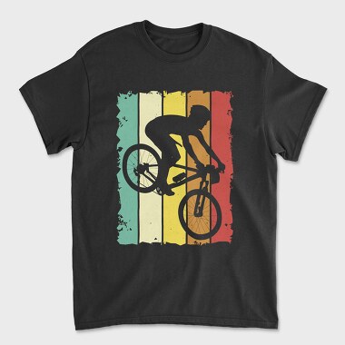 Retro Mountain Biker, Unisex Men's T-Shirt