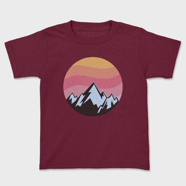 Retro Sunset Mountain, Детска Тениска