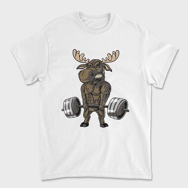 Moose Lifting, Unisex Men's T-Shirt